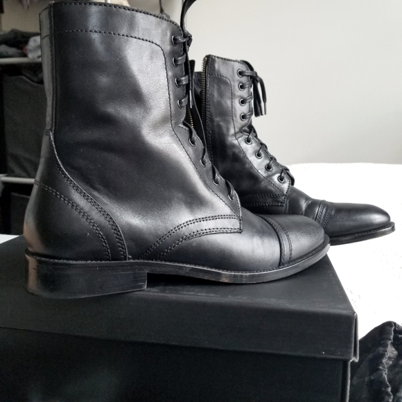 Womens Combat Boots (W10/M8.5) - Picture 6 of 16